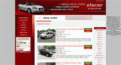 Desktop Screenshot of elacar.cz